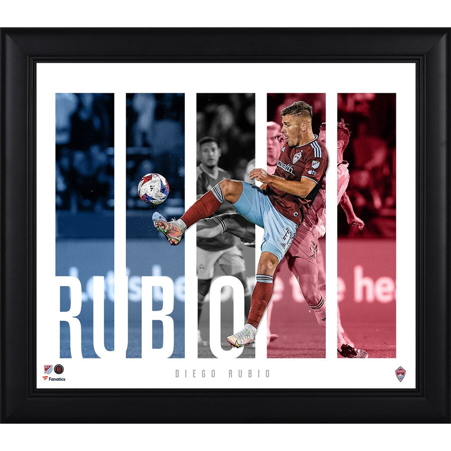 Diego Rubio Colorado Rapids Framed 15'' x 17'' Player Panel Collage