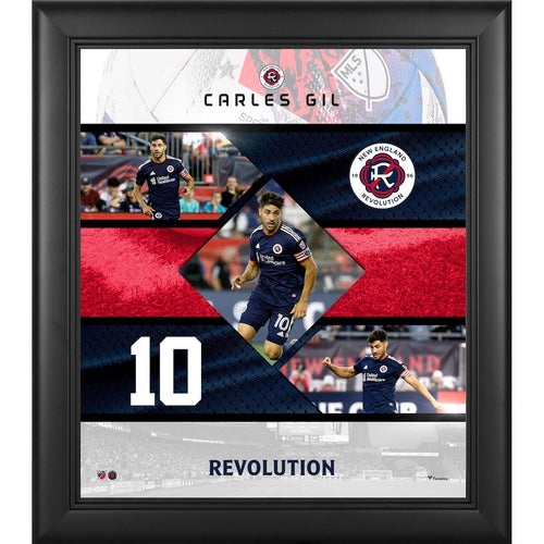 Carles Gil New England Revolution 15'' x 17'' Stitched Stars Collage