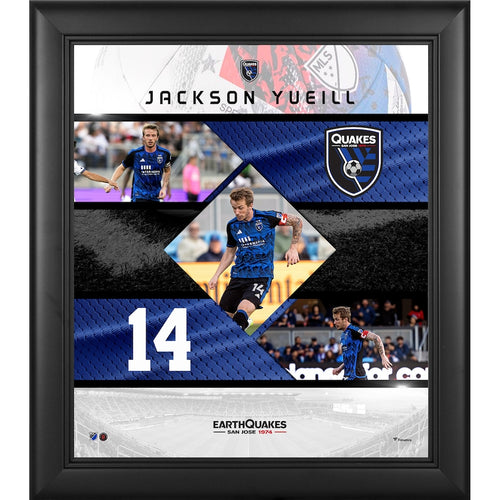 Jackson Yueill San Jose Earthquakes Framed 15'' x 17'' Stitched Stars Collage
