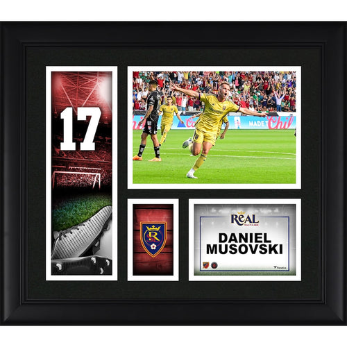 Danny Musovski Real Salt Lake Framed 15'' x 17'' Player Core Collage