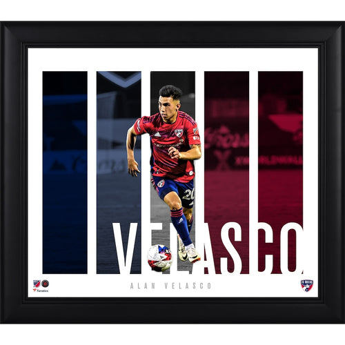 Alan Velasco FC Dallas Framed 15'' x 17'' Player Core Collage
