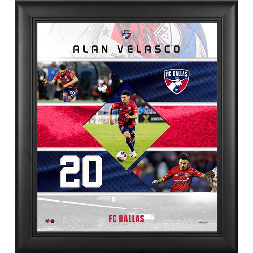 Alan Velasco FC Dallas 15'' x 17'' Stitched Stars Collage