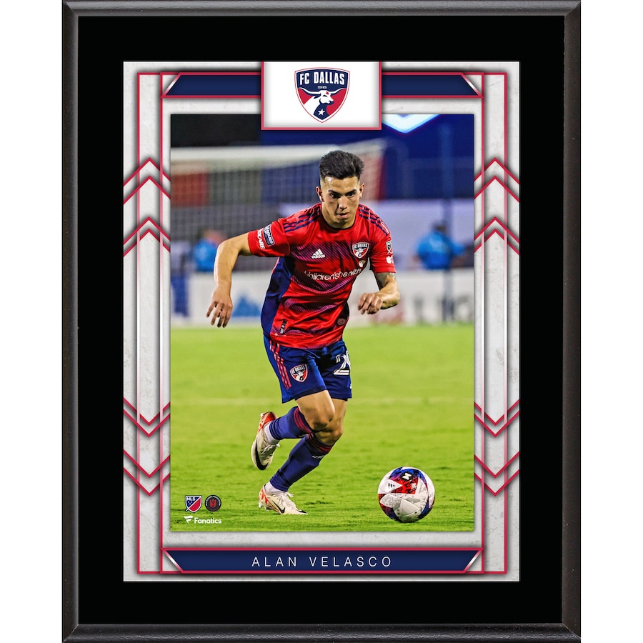 Alan Velasco FC Dallas 10.5'' x 13'' Sublimated Player Plaque