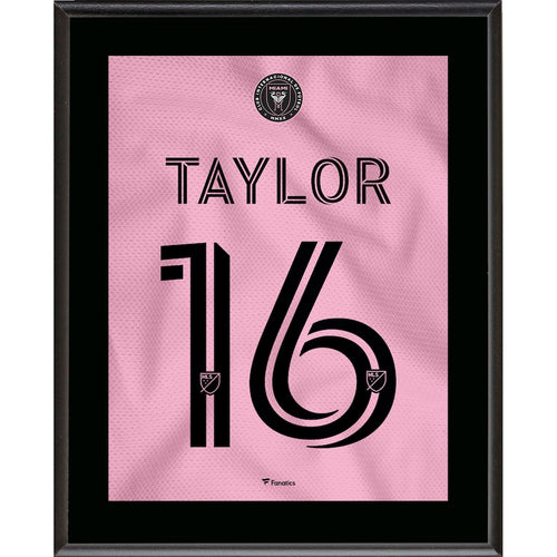 Robert Taylor Inter Miami CF 10.5'' x 13'' Heart Beat Jersey Style Number 16 Sublimated Plaque