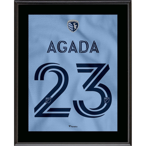 Sporting Kansas City 10.5'' x 13'' Hoops 4.0 Jersey Style Number 23 Sublimated Plaque