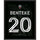 Christian Benteke D.C. United 10.5'' x 13'' Jersey Style Number 20 Sublimated Plaque