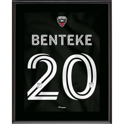 Christian Benteke D.C. United 10.5'' x 13'' Jersey Style Number 20 Sublimated Plaque