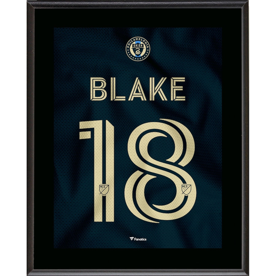 Andre Blake Philadelphia Union 10.5'' x 13'' Jersey Style Number 18 Sublimated Plaque