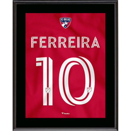 Jesus Ferreira FC Dallas 10.5'' x 13'' Crescendo Jersey Style Number 10 Sublimated Plaque