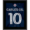 Carles Gil New England Revolution 10.5'' x 13'' Jersey Style Number 10 Sublimated Plaque