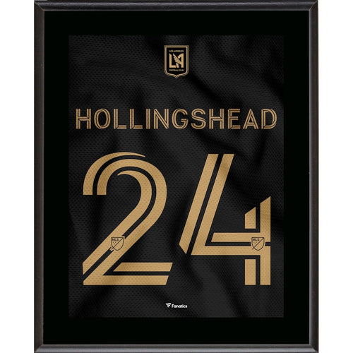 Ryan Hollingshead LAFC 10.5'' x 13'' Jersey Style Number 24 Sublimated Plaque