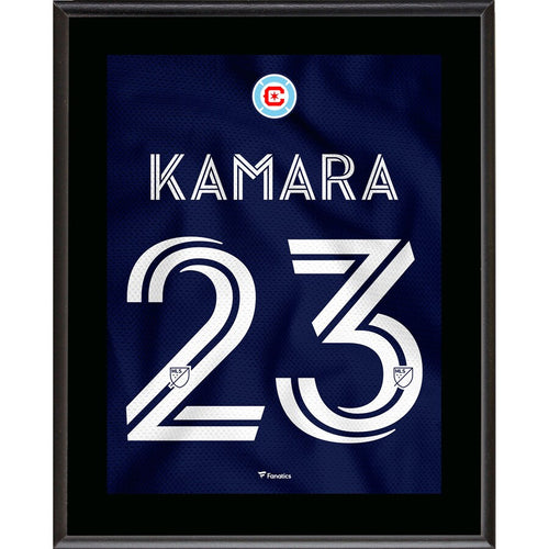 Kei Kamara Chicago Fire 10.5'' x 13'' Water Tower Jersey Style Number 23 Sublimated Plaque