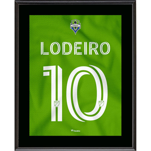 Nicolas Lodeiro Seattle Sounders FC 10.5'' x 13'' Jersey Style Number 10 Sublimated Plaque