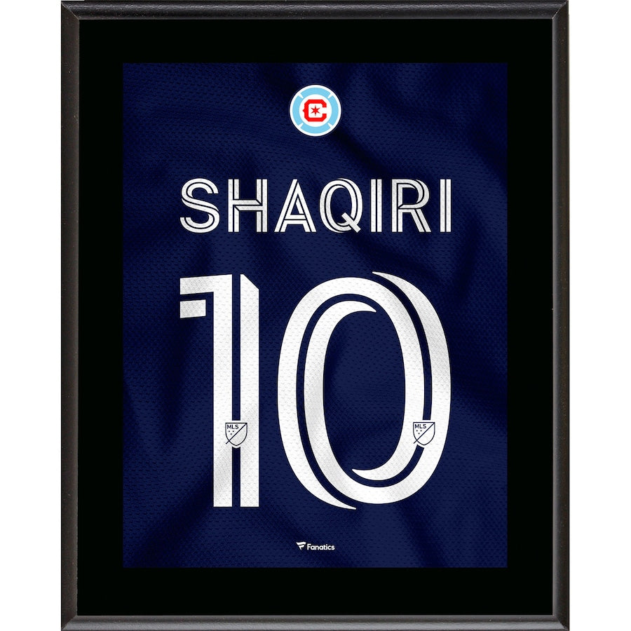 Xherdan Shaqiri Chicago Fire 10.5'' x 13'' Water Tower Jersey Style Number 10 Sublimated Plaque