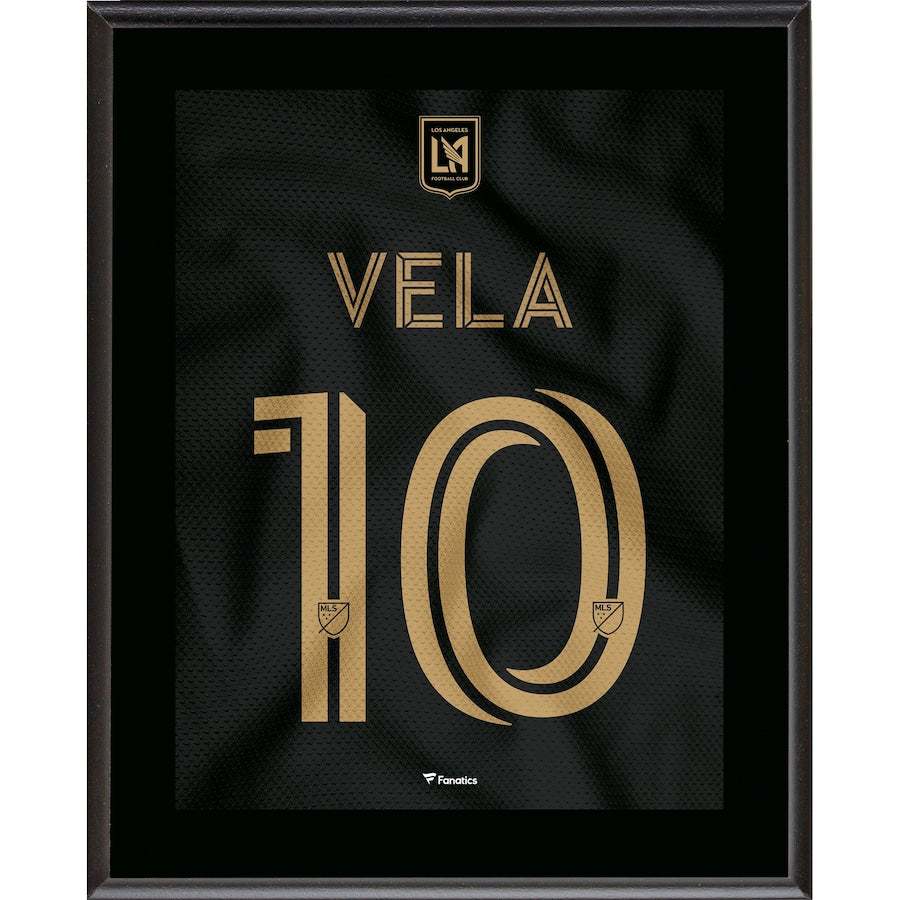 Carlos Vela LAFC 10.5'' x 13'' Jersey Style Number 10 Sublimated Plaque