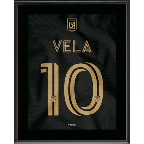 Carlos Vela LAFC 10.5'' x 13'' Jersey Style Number 10 Sublimated Plaque