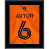 Artur Houston Dynamo FC 10.5'' x 13'' El Sol Jersey Style Number 6 Sublimated Plaque