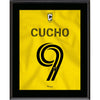 Cucho Hernández Columbus Crew 10.5'' x 13'' Gold Standard Jersey Style Number 9 Sublimated Plaque