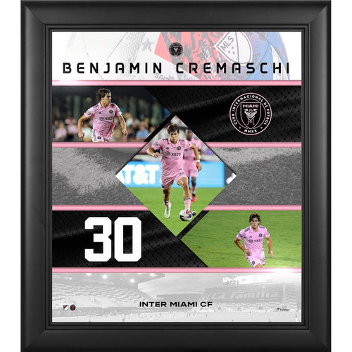 Benjamin Cremaschi Inter Miami CF Framed 15'' x 17'' Stitched Stars Collage