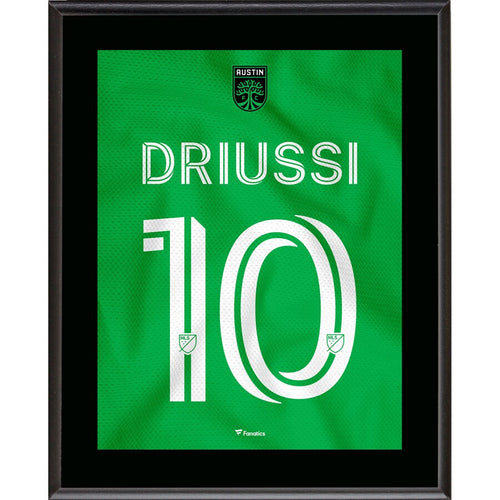 Sebastián Driussi Austin FC 10.5'' x 13'' Las Voces Jersey Style Number 10 Sublimated Plaque