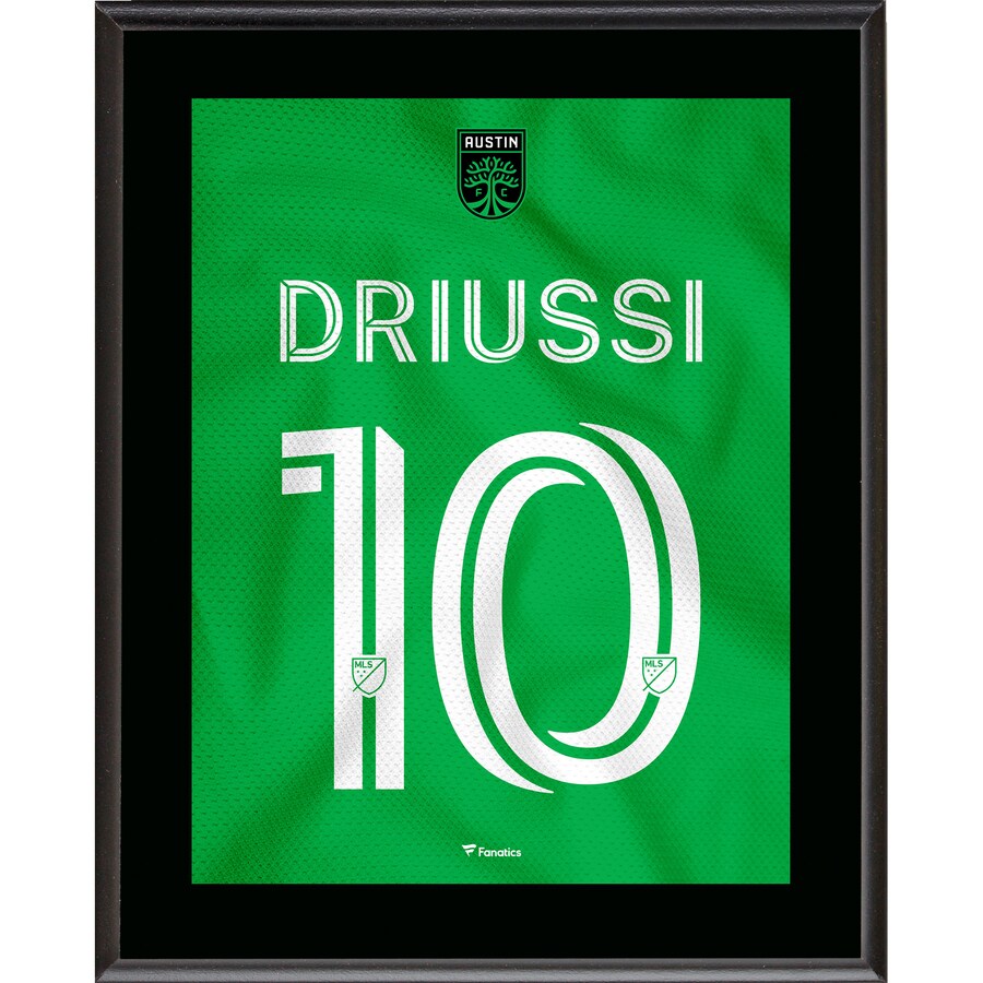 Sebastián Driussi Austin FC 10.5'' x 13'' Las Voces Jersey Style Number 10 Sublimated Plaque