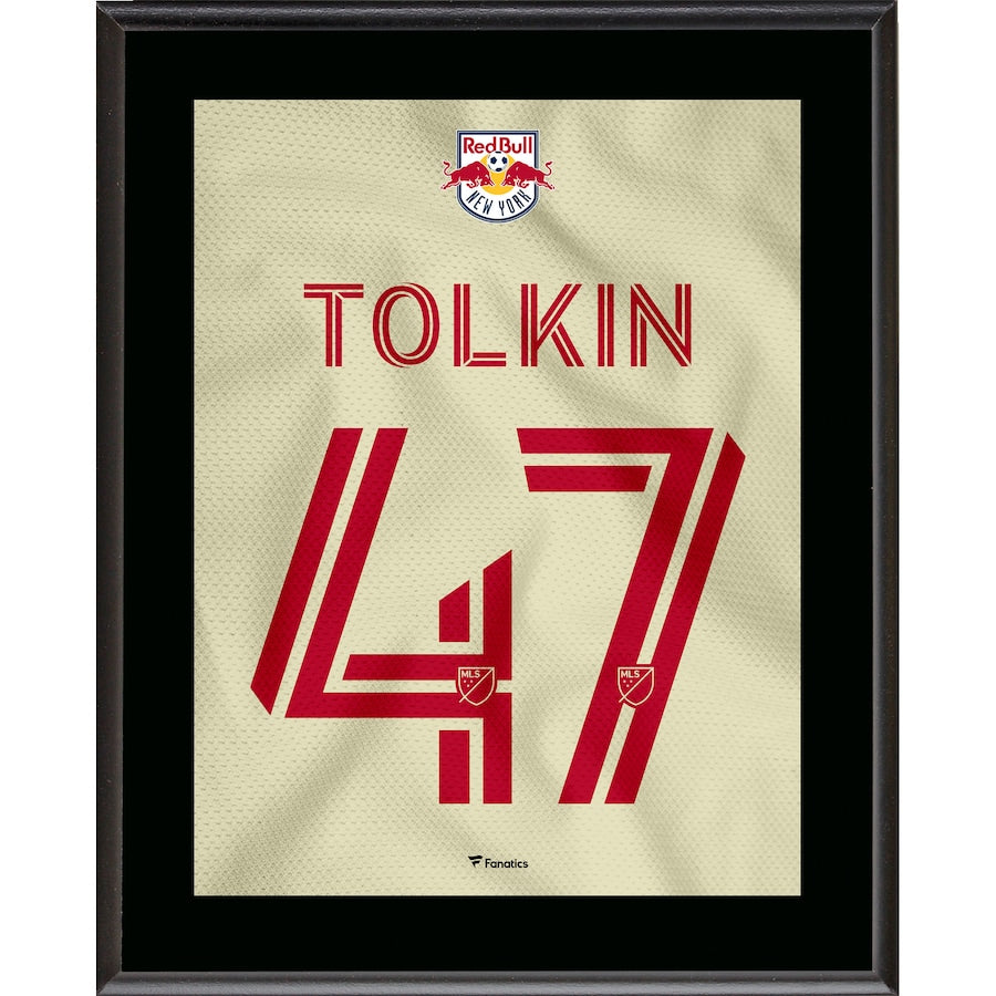 John Tolkin New York Red Bulls 10.5'' x 13'' Daniel Patrick Jersey Style Number 47 Sublimated Plaque