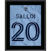 Daniel Salloi Sporting Kansas City 10.5'' x 13'' Hoops 4.0 Jersey Style Number 20 Sublimated Plaque
