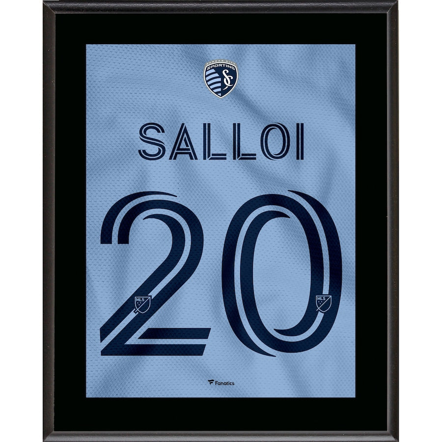 Daniel Salloi Sporting Kansas City 10.5'' x 13'' Hoops 4.0 Jersey Style Number 20 Sublimated Plaque