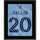 Daniel Salloi Sporting Kansas City 10.5'' x 13'' Hoops 4.0 Jersey Style Number 20 Sublimated Plaque