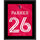 Tim Parker St. Louis City SC 10.5'' x 13'' City Jersey Style Number 26 Sublimated Plaque