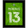 Jordan Morris Seattle Sounders FC 10.5'' x 13'' Legacy Green Jersey Style Number 13 Sublimated Plaque