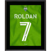 Alex Roldan Seattle Sounders FC 10.5'' x 13'' Legacy Green Jersey Style Number 16 Sublimated Plaque