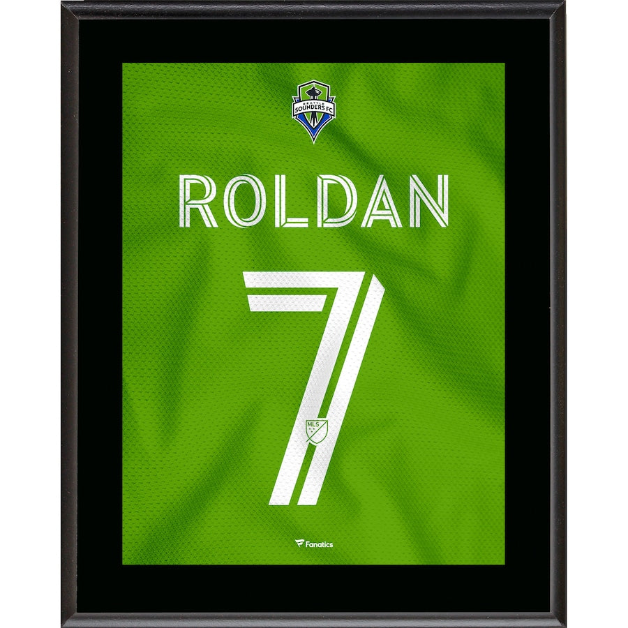 Alex Roldan Seattle Sounders FC 10.5'' x 13'' Legacy Green Jersey Style Number 16 Sublimated Plaque