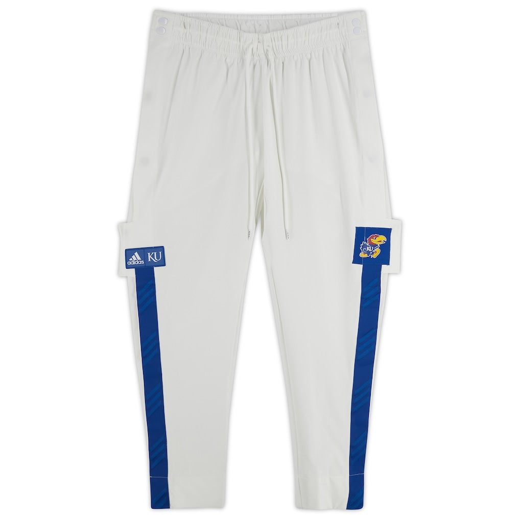 Kansas Jayhawks Team-Issued White Pants from the Basketball Program