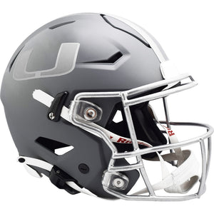 Miami Hurricanes Riddell 2024 Slate Alternate Speed Flex Authentic Helmet