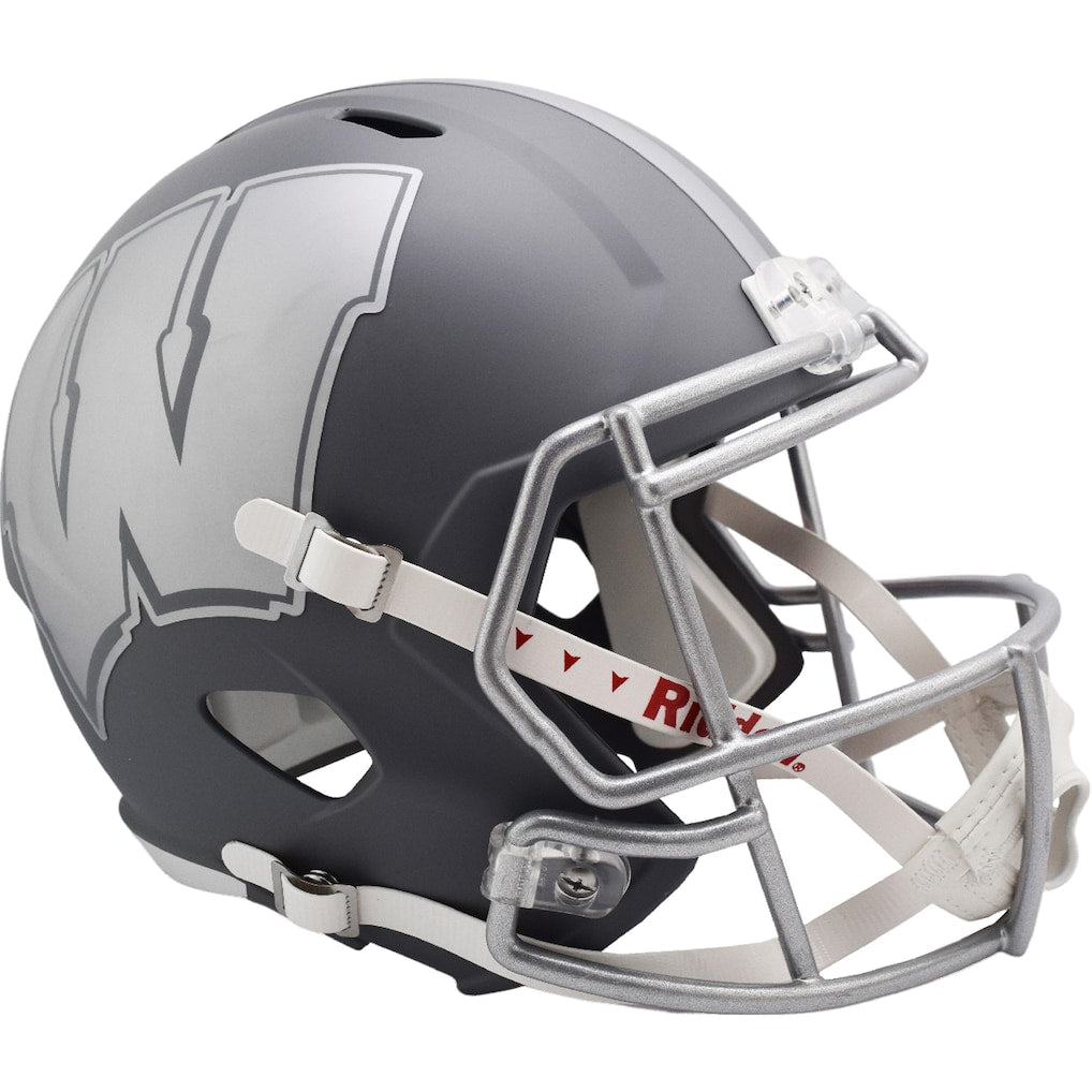 Wisconsin Badgers Riddell 2024 Slate Alternate Speed Replica Helmet