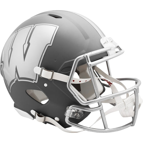 Wisconsin Badgers Riddell 2024 Slate Alternate Speed Authentic Helmet