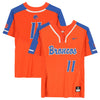 Boise State Broncos Team-Issued #11 Orange Jersey from the Softball Program - Size M