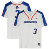 Boise State Broncos Team-Issued #3 White Jersey from the Softball Program - Size XL
