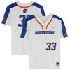 Boise State Broncos Team-Issued #33 White Jersey from the Softball Program - Size L