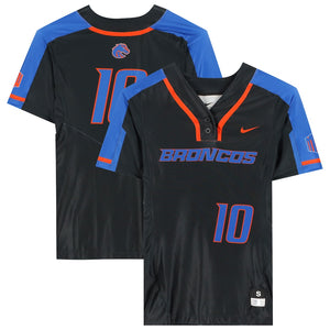 Boise State Broncos Team-Issued #10 Black Jersey from the Softball Program