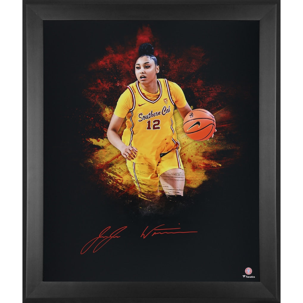 JuJu Watkins USC Trojans Autographed Framed 20'' X 24'' In Focus Photograph