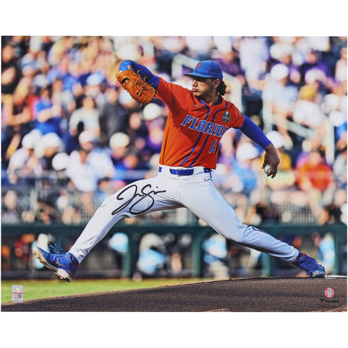 Jac Caglianone Florida Gators Autographed 16'' x 20'' Pitching Photograph