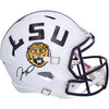 Jayden Daniels LSU Tigers Autographed White Riddell Speed Replica Helmet