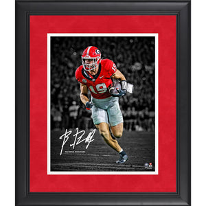 Brock Bowers Georgia Bulldogs Facsimile Signature Framed 11'' x 14'' Photograph