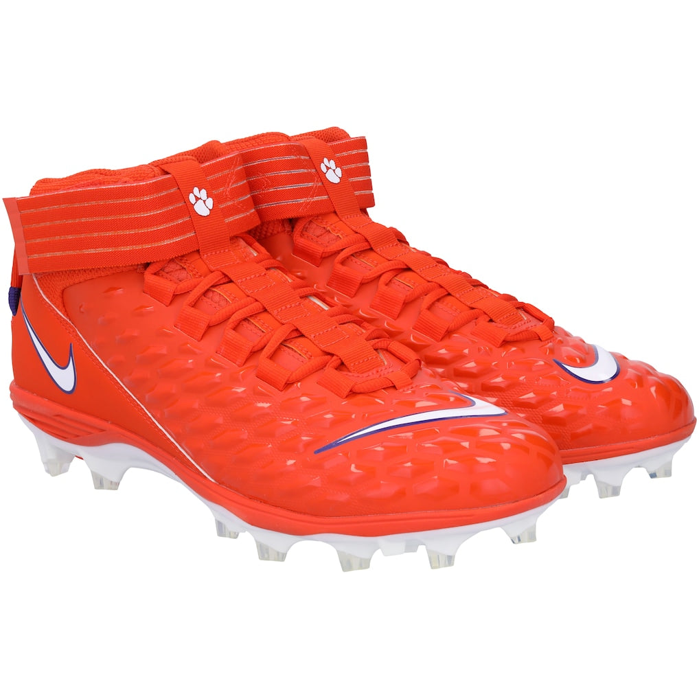 Clemson Tigers Team-Issued Orange Force Pro 2 Nike Cleats from the Football Program