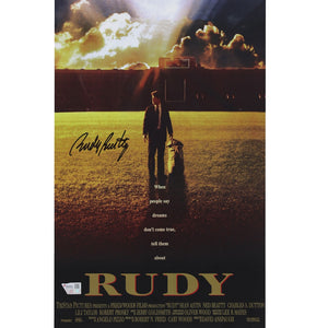 Rudy Ruettiger Notre Dame Fighting Irish Autographed 11'' x 17'' Movie Poster