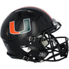 Miami Hurricanes Riddell Black 2024 Speed Authentic Helmet