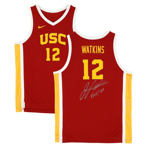 JuJu Watkins USC Trojans Autographed Nike Cardinal Replica Jersey with ''Fight On!'' Inscription