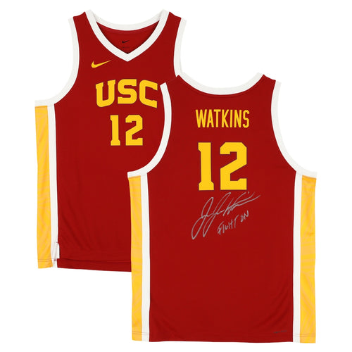 JuJu Watkins USC Trojans Autographed Nike Cardinal Replica Jersey with ''Fight On!'' Inscription
